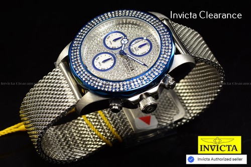 Invicta Men PRO DIVER 40mm Chronograph MOP DIAL CRYSTAL ACCENT Bracelet Watch - Picture 4 of 8