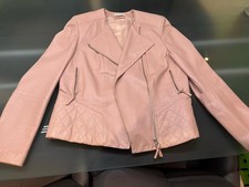 Damen Lederjacke St Emile Gr. 40 Rosa Lamm Leder Wie Neu Rosa BikerJacke Top
