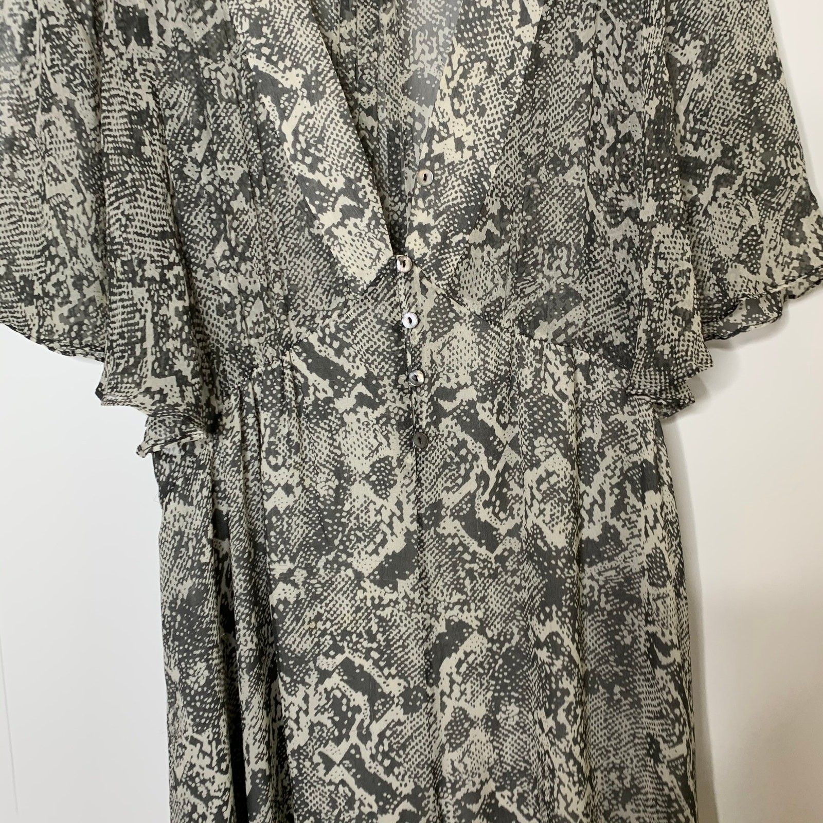 Zimmermann Phython Snake Sheer Silk Jumpsuit Wome… - image 4