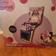 NEW Disney Store Mickey  Minnie 11 Piece Fabric Fold-up Kitchen Playmat Set