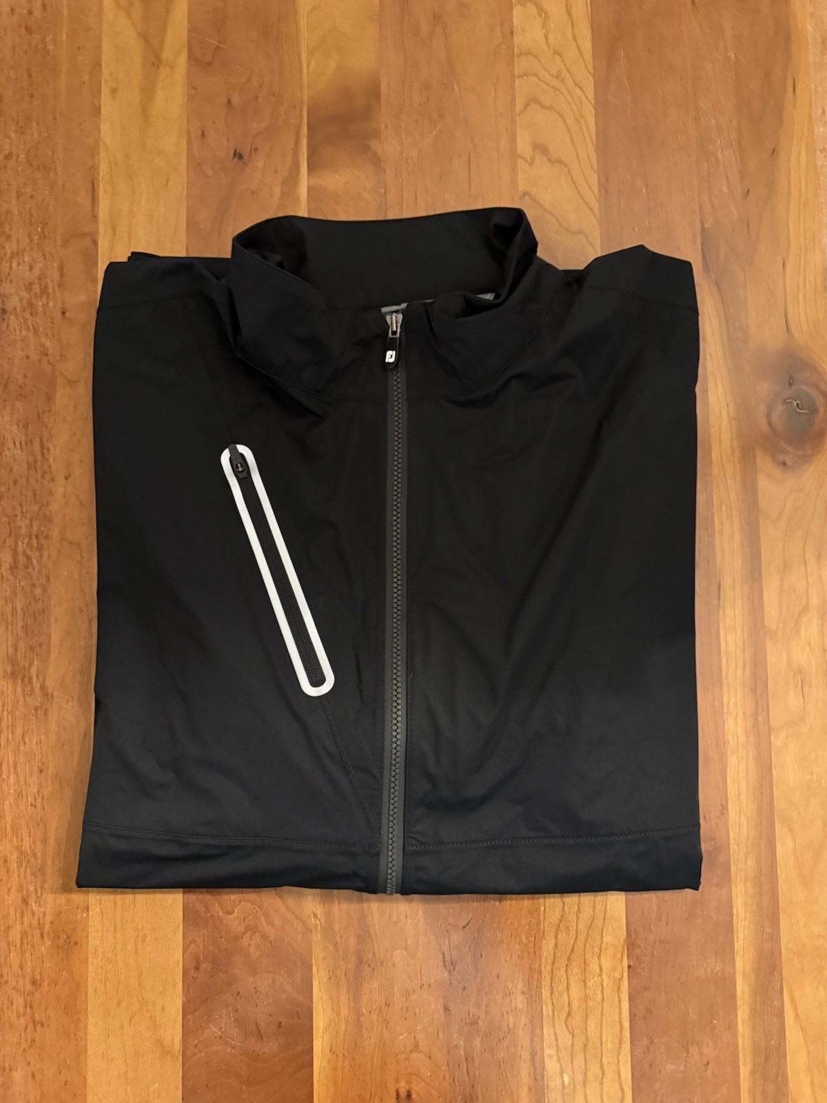 FootJoy Men&rsquo;s Full Zip Hydroknit Rain Jacket Large Black NWOT CG-368
