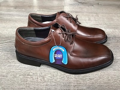 Nunn Bush Mens Marcell Bicycle Oxford Brown Leather Size 12 M Shoe 83364-200 New