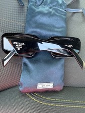 Prada PR17WS 1AB5S049 Women's Sunglasses 49 mm Black / Dark Grey Lens