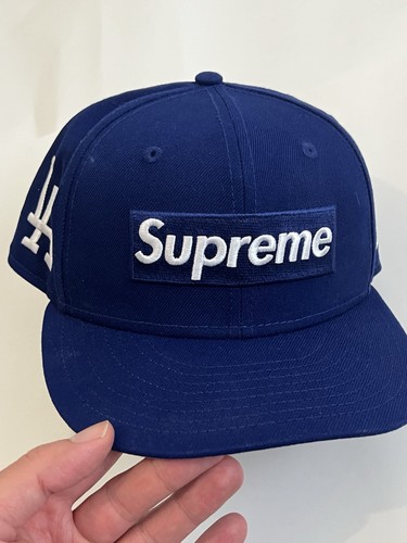 Supreme MLB Teams Box Logo New Era Dark Royal | Worn Once Only | Size 7 1/4 - Picture 6 of 16
