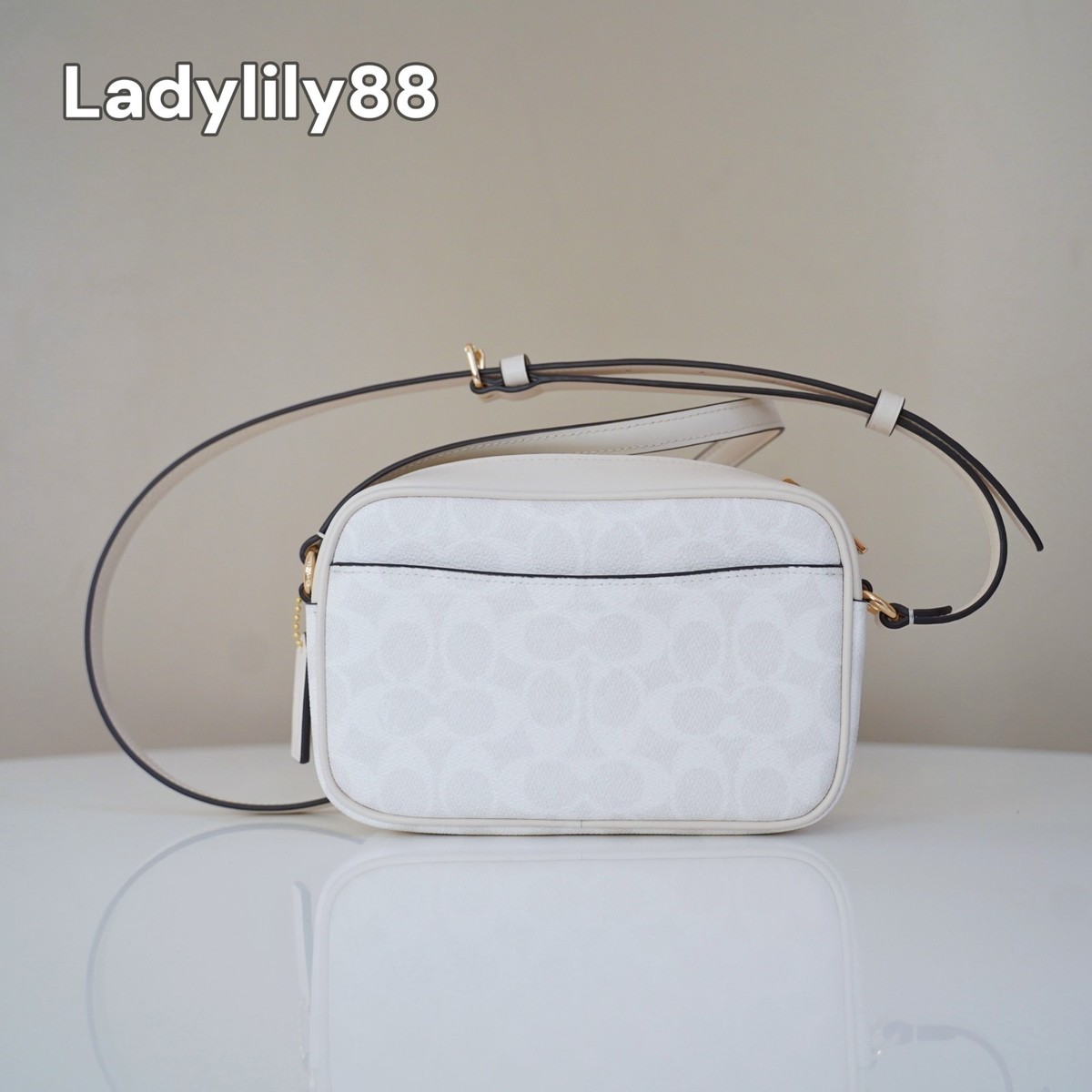 NWT Coach CY752 Mini Jamie Camera Bag In Signature Coated Canvas 