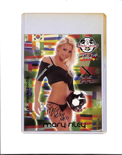 2006 Bench Warmer World Cup Mary Riley Jumbo Boxtopper Auto Autograph #25/50