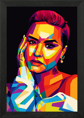 Demi Lovato Wpap Kunst gerahmtes Wandbild Poster Leinwanddruck Bild
