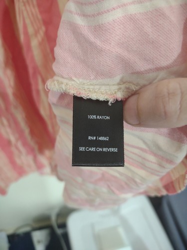 Torrid Tie Front Mini Dress Challis Stripes Pink3X Casual Feminine Boho Classic - Picture 4 of 6