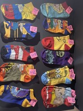 Retro 90s Cartoon Ankle Socks Nostalgic Animation Style Low Cut Socks 11 Sty