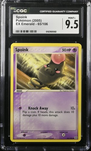 Spoink graded CGC 9.5 for sale on eBay