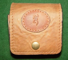 Vintage BROWNING  Leather 10 Roung Folding Cartridge Pouch 30-06 & Similar