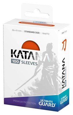 Ultimate Guard 100 Katana Sleeves Standardgröße Orange (66 x 91 mm)
