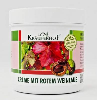 Krauterhof Rosskastanie Weinblatt Fußcreme Krampfadern Linderung 250ml