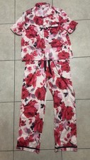 Women  s Pajama Set Short Sleeve With Pants Size M