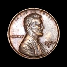 1970-S Lincoln Memorial Small Cent MS extremely rare coin major variety