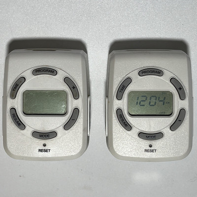 Heavy Duty Digital Timer 7-Day Programmable Dual Grounded Outlets For Indoor Use