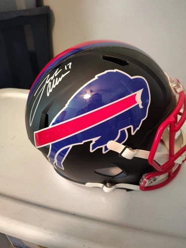 Josh Allen Autographed Full Sized Replica Helmet, Beckett Authenticated