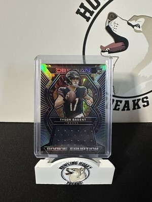 2023 Panini Obsidian Tyson Bagent Rookie Eruption Purple Electric Etch /75 BEARS