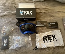 Rex Specs V2 Dog Goggles Large Blue with 3 lenses