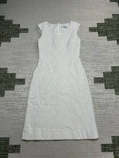 M.M.Lafleur Dress Womens Small White Black Cotton Blouson