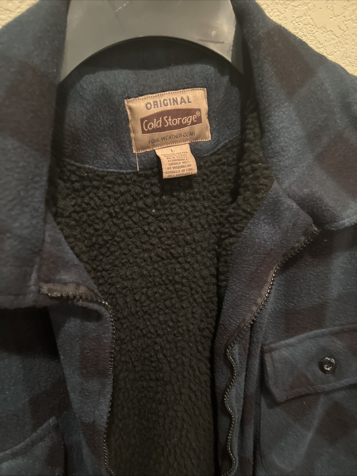 Cold Storage Dark Green Flannel Patterned Foul We… - image 5