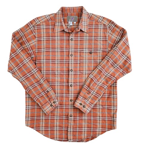 The Territory Ahead (Mens Large) Long Sleeve Button Front Shirt Western Plaid - Picture 1 of 5