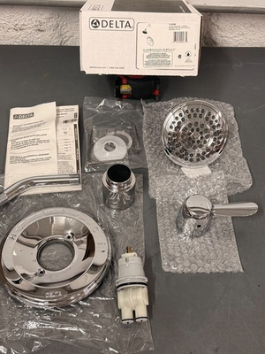 #ad Delta Lahara Monitor 14 Series Single Function Chrome Shower Trim Kit T14238 $59.00