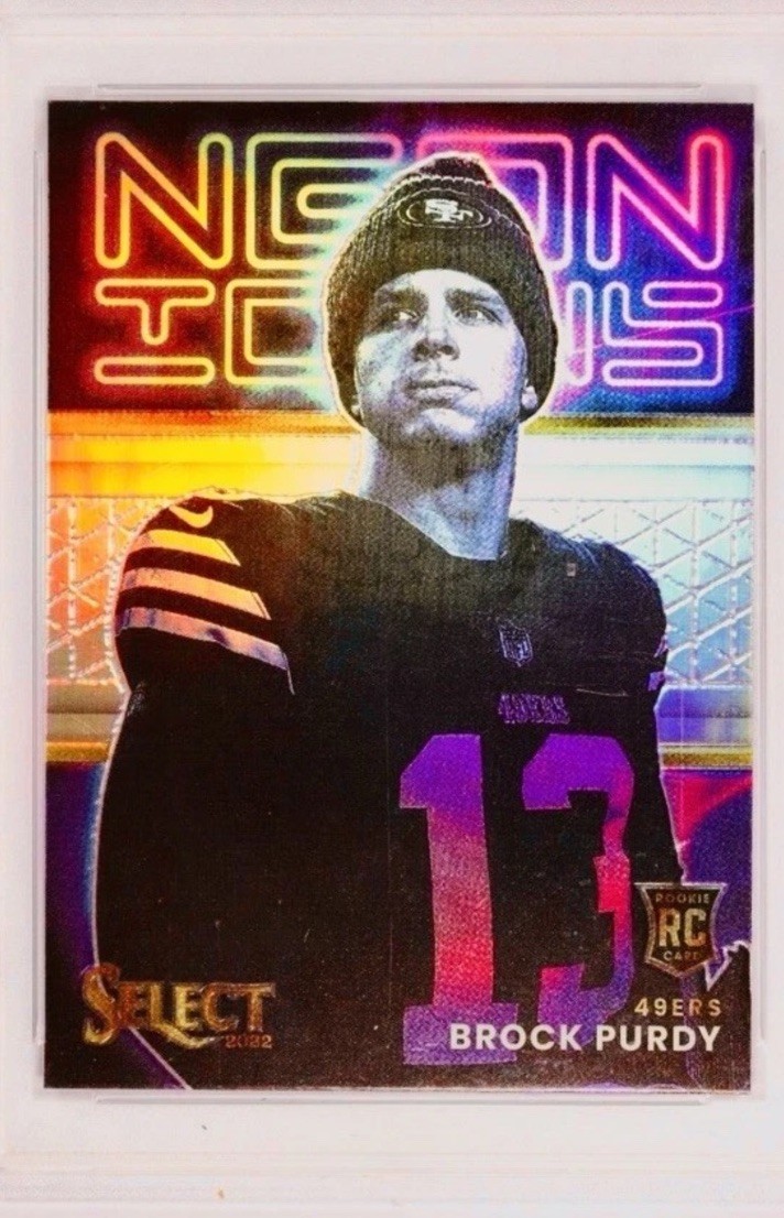 Brock Purdy Panini Select Neon Icons #NI15 Base