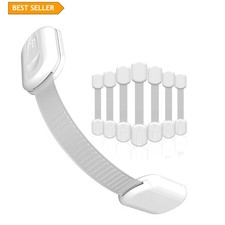 Skyla Child Safety Cabinet Drawer Locks - 8-Pack Heavy-Duty Adhesive Protection