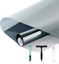 FuFin One-Way Window Privacy Film with Free Installation Tools,Premium PET Mater