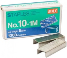 MAX mini Staple No.10-1M for The use of Compact Handy staplers 50 Staples per