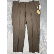 Michael Kors Mens Medium Brown Dress Pants 42W x 30L MITSPXQX0005 New With Tags