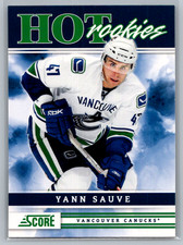 2011-12 Score Hot Rookies Yann Sauve #534