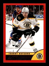 600. 2013-14 score . #33 Johnny Boychuk . Red Border Parallel panini . PWE .