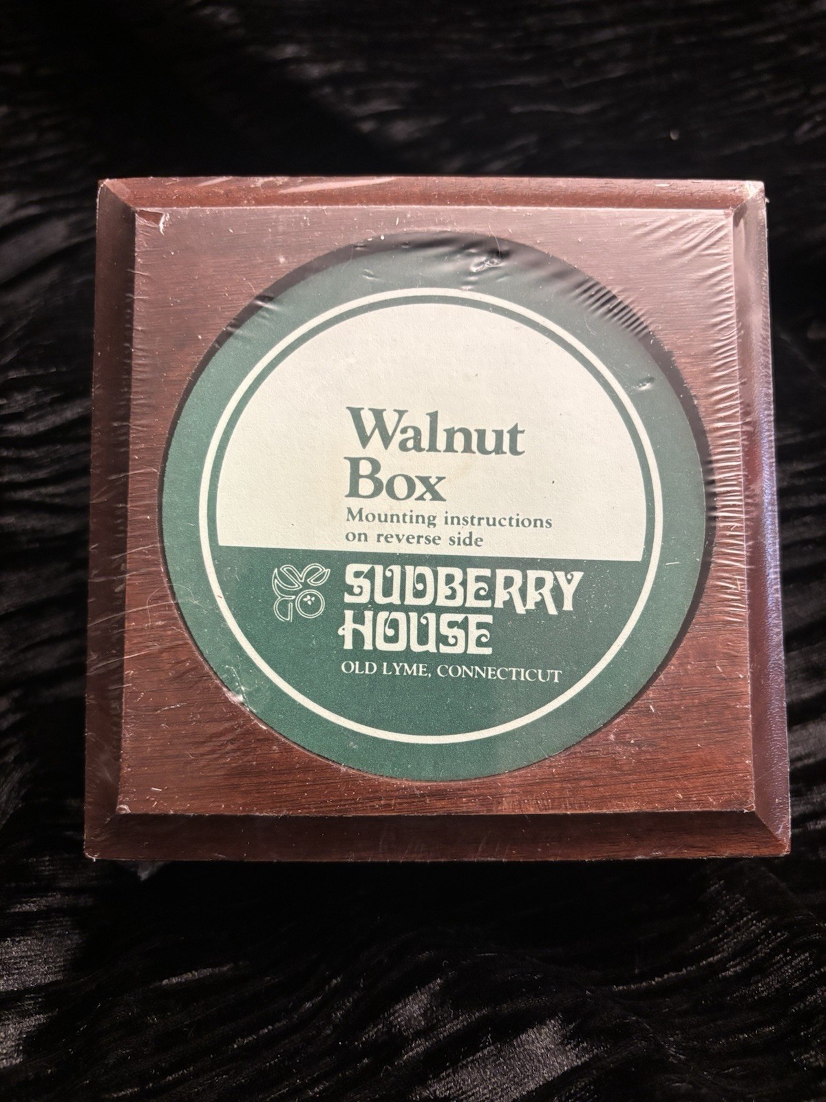 Sudberry House Walnut Box New 6 1/4” x 2 1/2”Needlework Display Jewelry Box