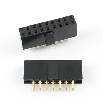 5Pcs 2.54mm Pitch 2x7 14 Pin Female Header Strip Connector Polarizing Key Wide