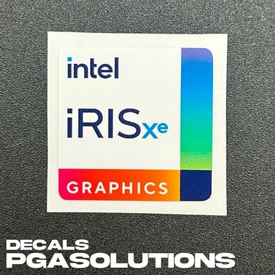 1x Intel Iris Xe Graphics Desktop / Laptop Sticker Label