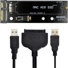 USB 3.0 to 12 6Pin SSD HDD to SATA 22Pin Hard Disk Cartridge Drive for Air Pro 2