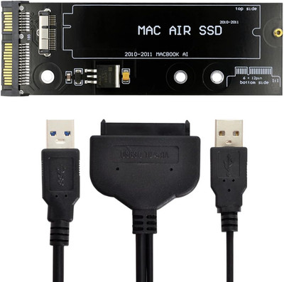 USB 3.0 to 12+6Pin SSD HDD to SATA 22Pin Hard Disk Cartridge Drive for Air Pro 2