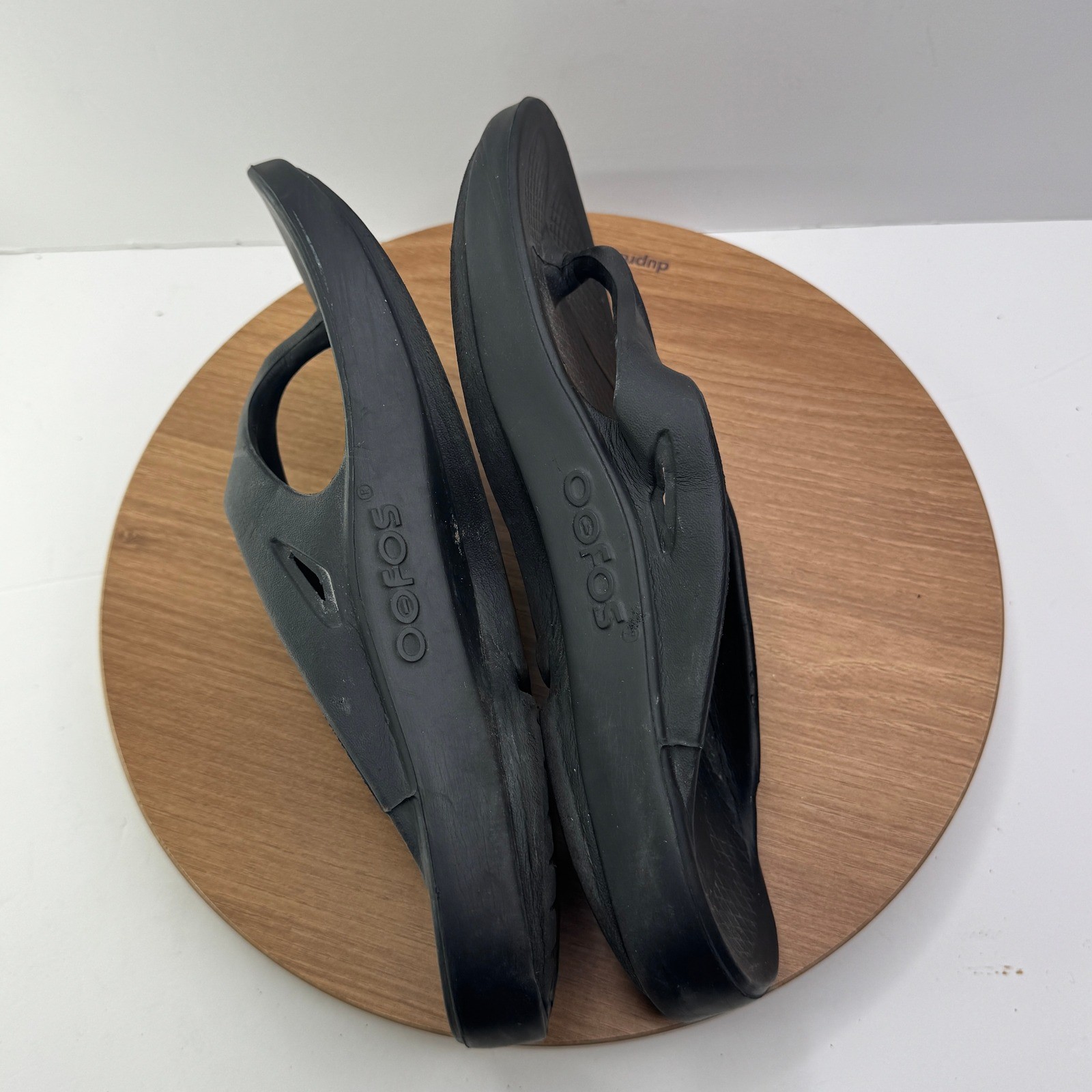 APL OOFOS Ooahh Luxe Slide Sandalo Tanga Nero Recupero Comfort EU 40 US W9 M7