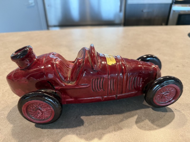 Vintage Alfa Romeo Race Car Garnier Antique Cars Decanter France. Cork missing