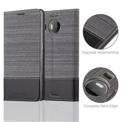 CADORABO Custodia Con Chiusura Magnetica, Funzione Stand E Tasca Per Le Carte Cover Per Lumia 950 Xl Nero Marrone 77216778