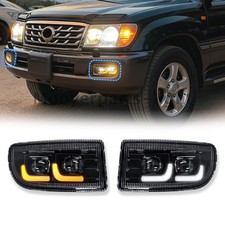 For 1998-2007 Toyota Land Cruiser 100 Lc100 Led Fog Lights Bumper Lamps With Drl For 1998-2007 Toyota Land Cruiser 100 Lc100 Led Fog Lights Bumper Lamps With Drl