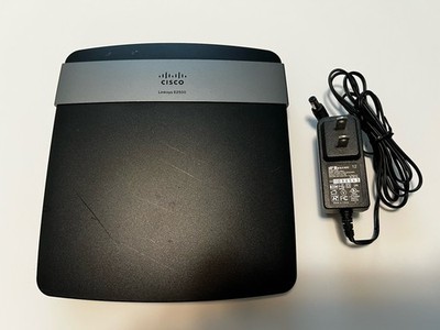 Cisco Linksys E2500 Wi-Fi Router N600 Dual Band MIMO Black 4 LAN Ports 802.11n