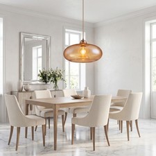 Pendelleuchte LA BURBUJA Ø40CM – Elegantes Glas in Bernstein für Ihr Zuhause