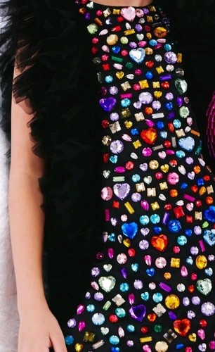 Lola And The Boys Bejeweled Gem Dress Size 8 Seems Size 5 Read Descript - Picture 24 of 24
