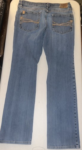 CODY JAMES Core Herren Größe 36 x 34 blau Cowboy bestickt gerades Bein Jeans - Bild 2 von 6