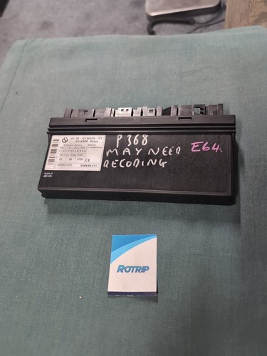BMW E64 M6 KAROSSERIE STEUERGERÄT ECU #61.35-9136039-01