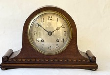 SUPERB EMPIRE ENGLISH STRIKING OAK CASE MANTEL CLOCK WORKING. CCC