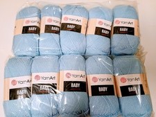 YarnArt Baby yarn, Blue, lot of 10 skeins (16...